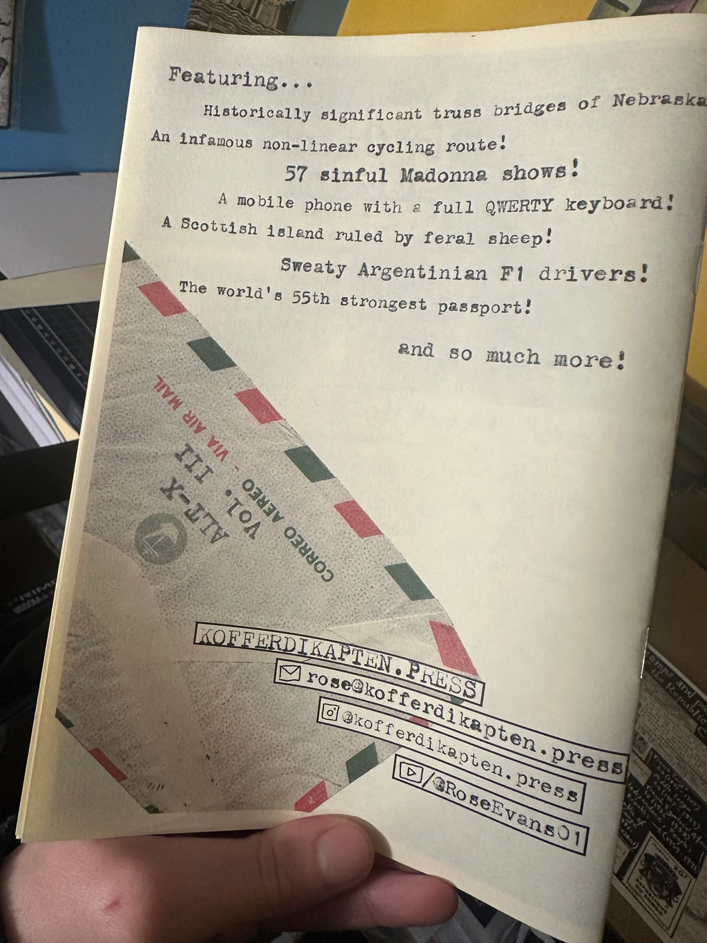 Alt X Volume Three (Handmade Zine)