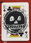 King of Clubs (Original Hand-Painted Skull Card)
