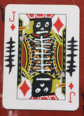 Jack of Diamonds (Original Hand-Painted Skull Card)
