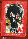 King of Hearts (Original Hand-Painted Skull Card)