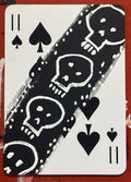 Eleven of Spades (Original Hand-Painted Skull Card)