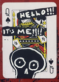 Queen of Spades (Original Hand-Painted Skull Card)